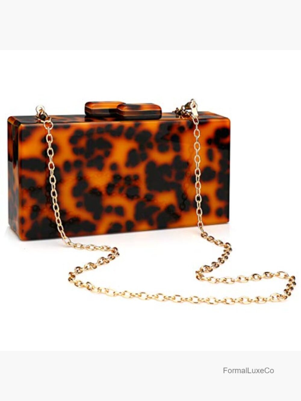 Acrylic Clutch Purse Perspex Box Geometric Design Handbag for Women - Picture 4 of 7